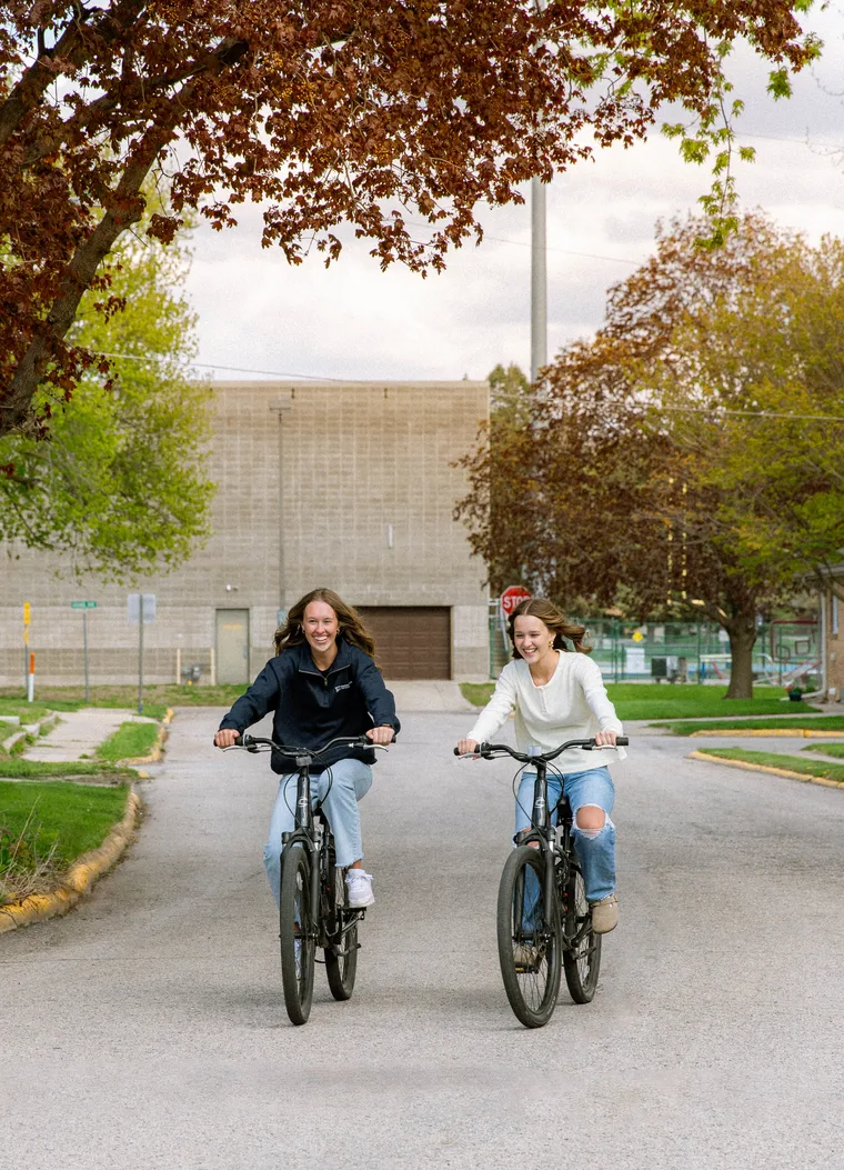 Bikes rides around campus